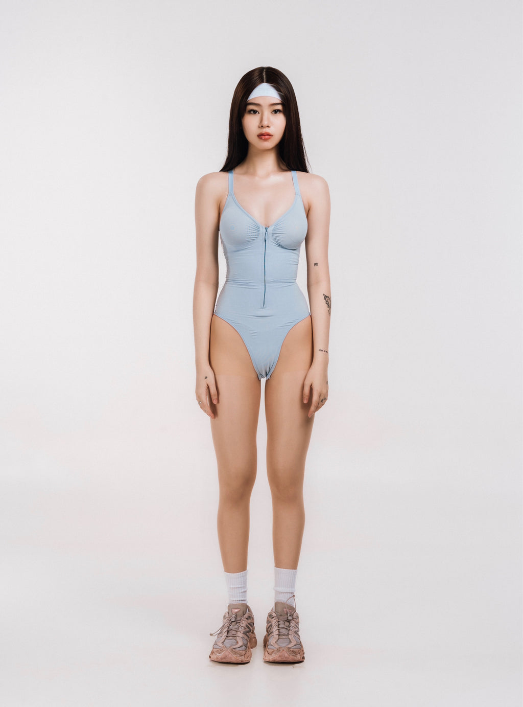 THONG BODYSUIT "AZURE"