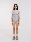 THONG BODYSUIT "AZURE"